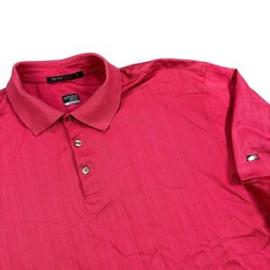 Nike Tiger Woods Collection‎ Golf Dri-Fit Red Polo Shirt Men's Size XL Rare!